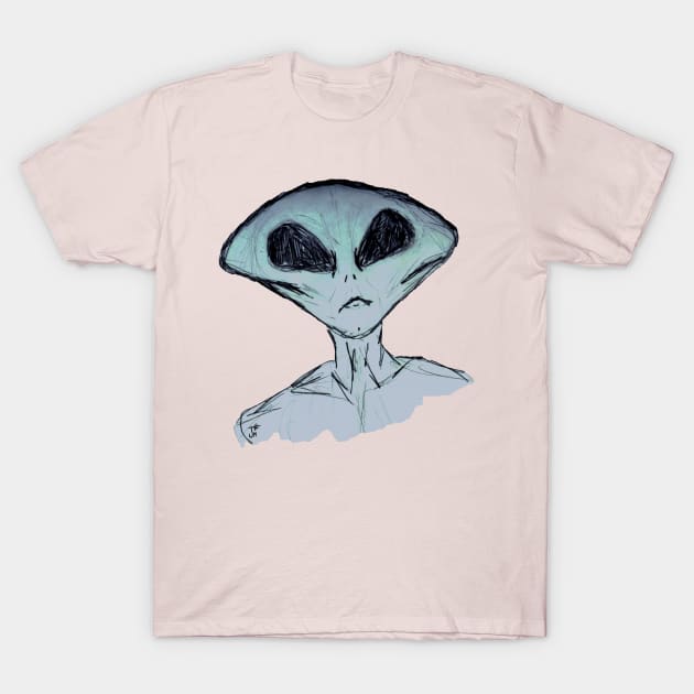 Little Blue Man T-Shirt by evaporationBoy 